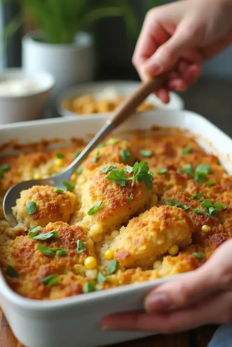 Cornbread Dressing with Chicken