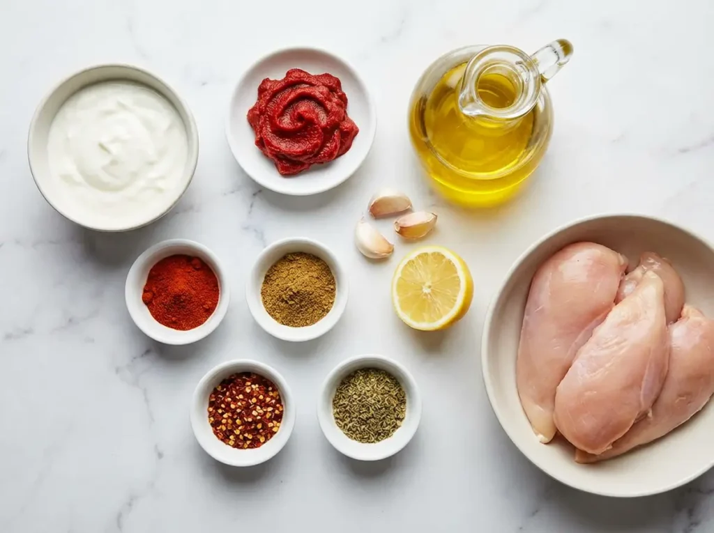 Turkish Grilled Chicken ingredients