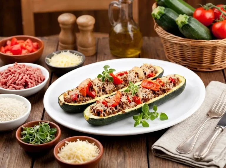 Stuffed marrow with mince and rice the Best Family Recipe